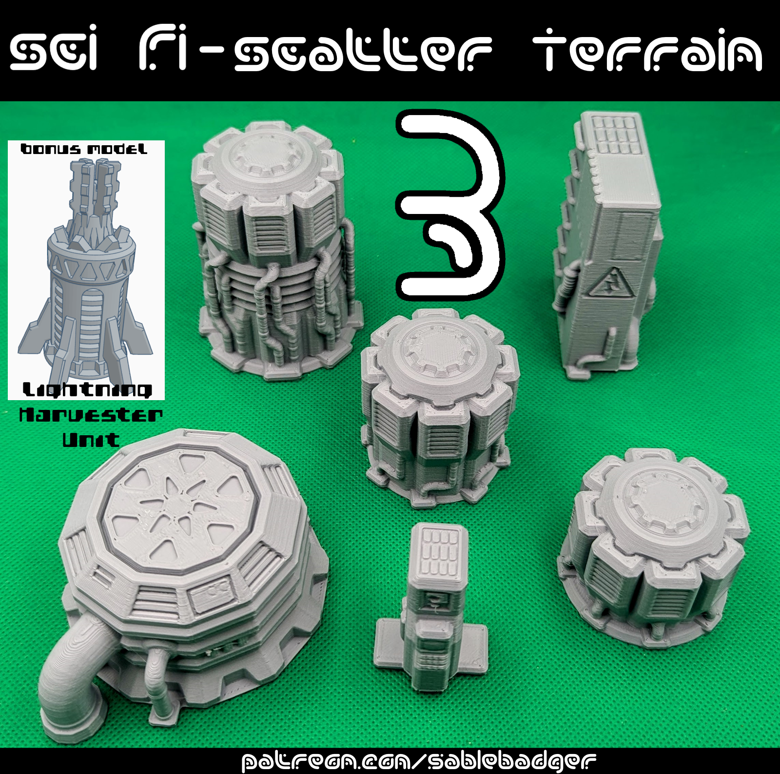 Sci Fi Scatter Terrain set 3